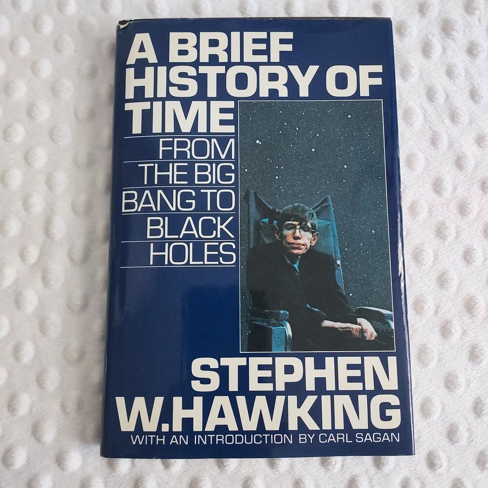 1988 A Brief History of Time         Stephen Hawking Hardcover Book Classic
